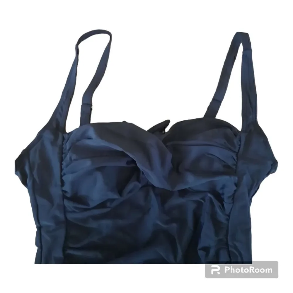 Shein Tie Keyhole Back One Piece Swimsuit Suit